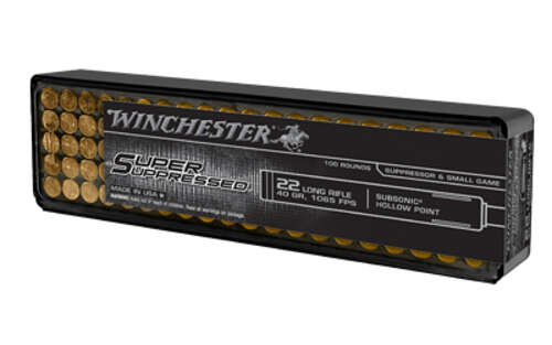 Ammunition Winchester Ammunition Super Suppressed 22LR WIN SPR SPPRSD 22LR 40GR 100/2000